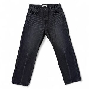 MOUSSY VINTAGE Murrieta Wide Straight Leg Black Cotton Jeans Womens Size 29